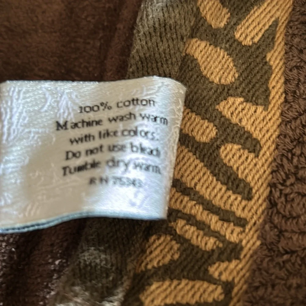 Brown Palm Tree Accent Towel